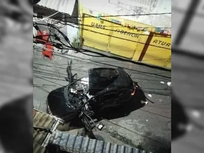 Polícia investiga responsáveis por explosão de carro no Morro do Dendê