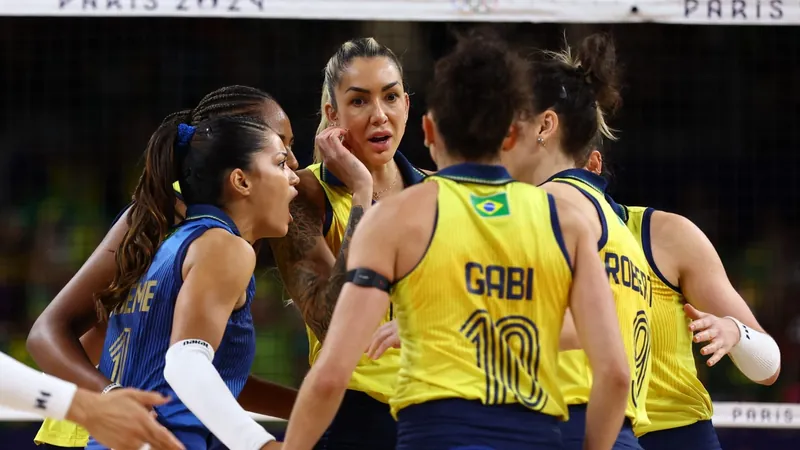 Brasil para nos EUA, perde na semifinal e disputará o bronze no vôlei feminino