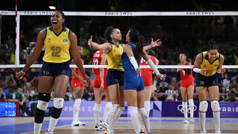 Brasil vence a Turquia por 3 a 1 e conquista o bronze no vôlei feminino em Paris