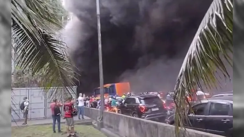 Incêndio no Túnel Covanca deixa vítimas em estado grave