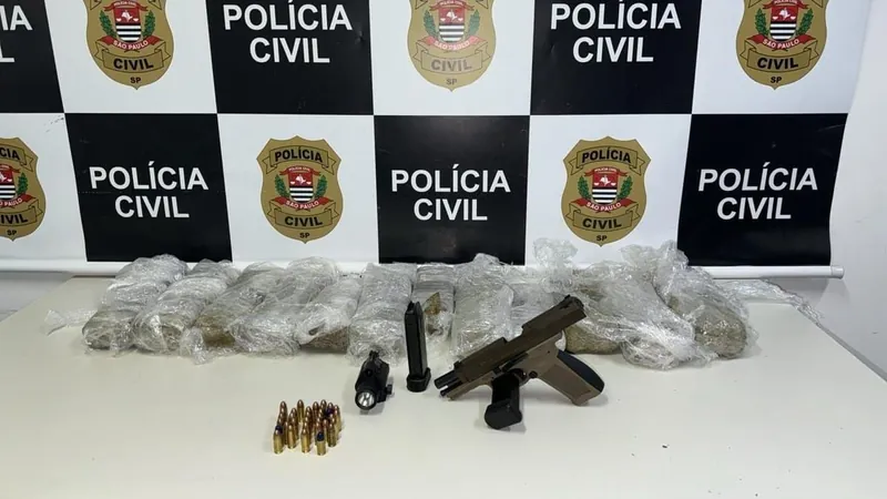 Drogas e arma são apreendidas em Jundiaí