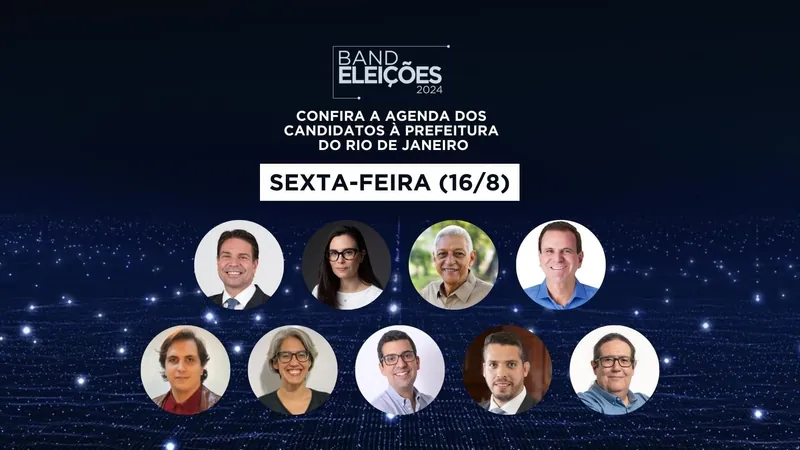 Confira agenda dos candidatos à Prefeitura do Rio nesta sexta-feira (16)