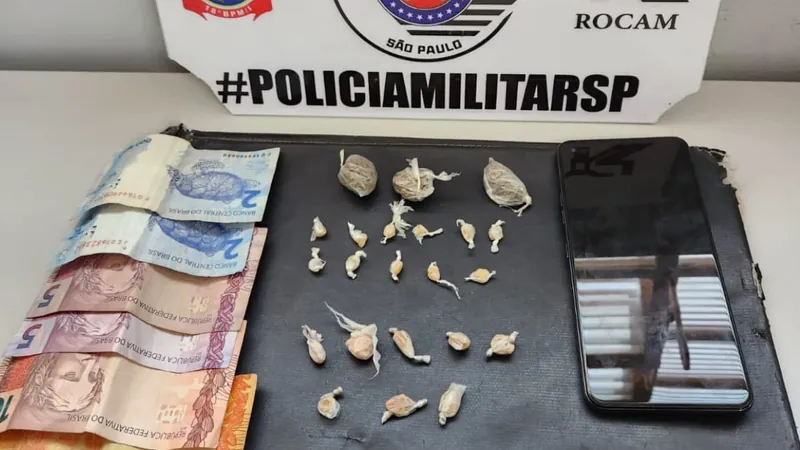 Polícia Militar prende rapaz com porções de crack em Presidente Prudente