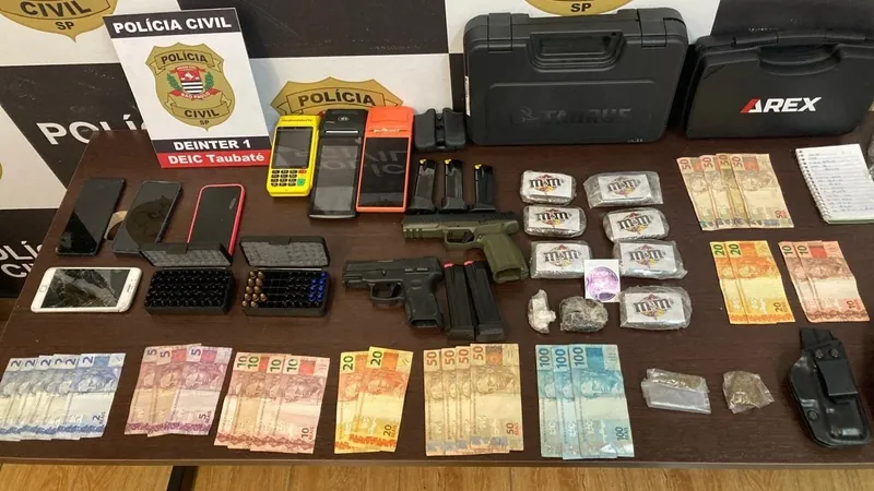 Polícia Civil desmantela operação de tráfico de drogas em Guaratinguetá