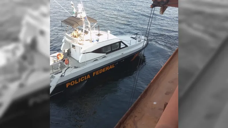 Polícia Federal resgata cinco imigrantes clandestinos em navio cargueiro no Rio