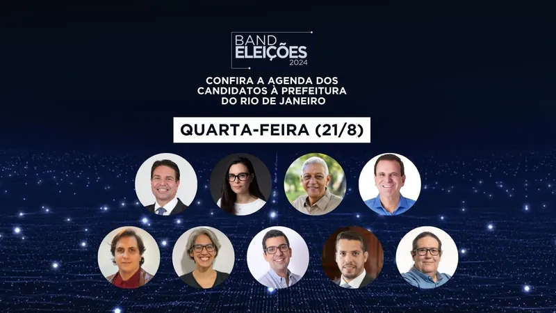 Confira agenda dos candidatos à Prefeitura do Rio nesta quarta-feira (21)