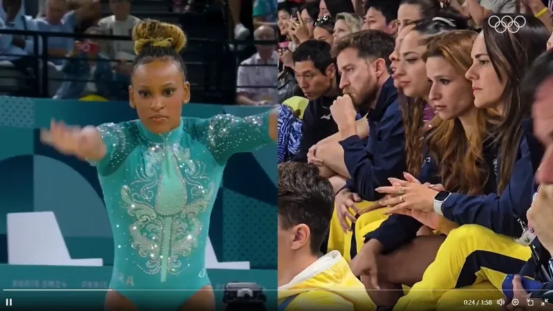 Vídeo mostra reação de ginastas brasileiras com ouro de Rebeca Andrade em Paris