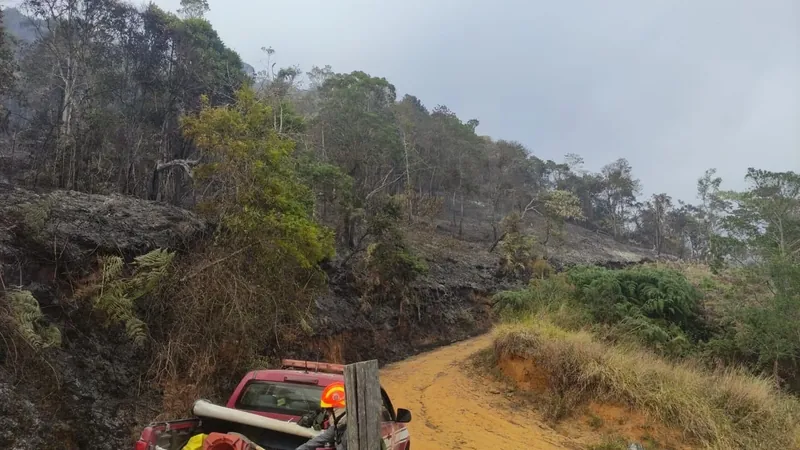 Incêndio de grandes proporções atinge área de preservação permanente em Bananal