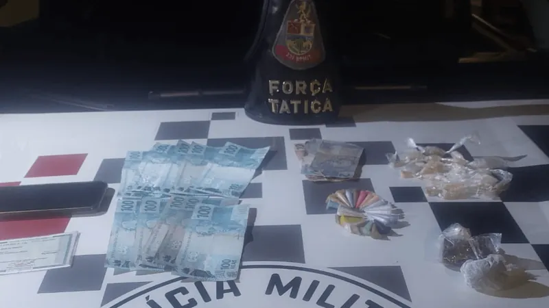 Polícia Militar prende homem por tráfico de drogas em Cruzeiro