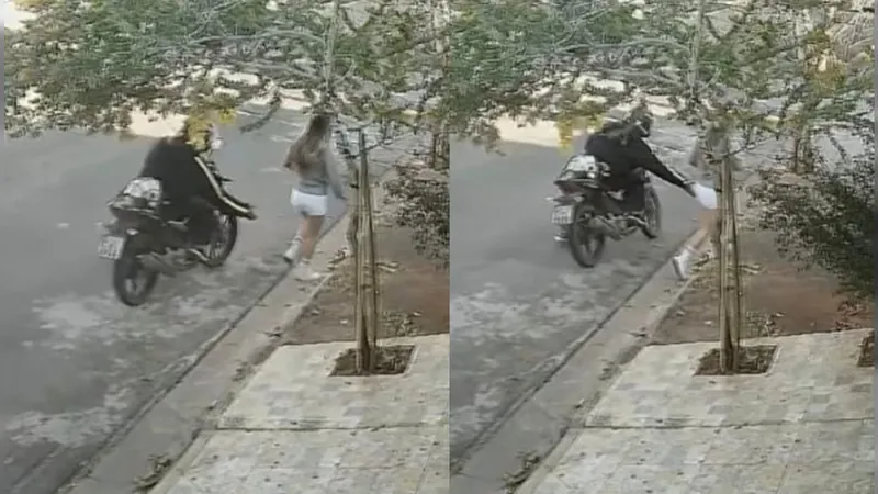 Motoqueiro é flagrado assediando mulher em rua de Atibaia