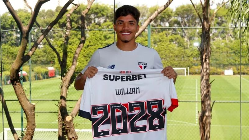 São Paulo renova o contrato do atacante William Gomes até 2028