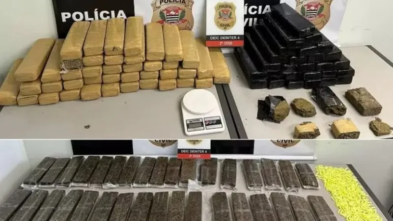 Polícia intercepta entrega de drogas avaliadas em R$ 100 mil