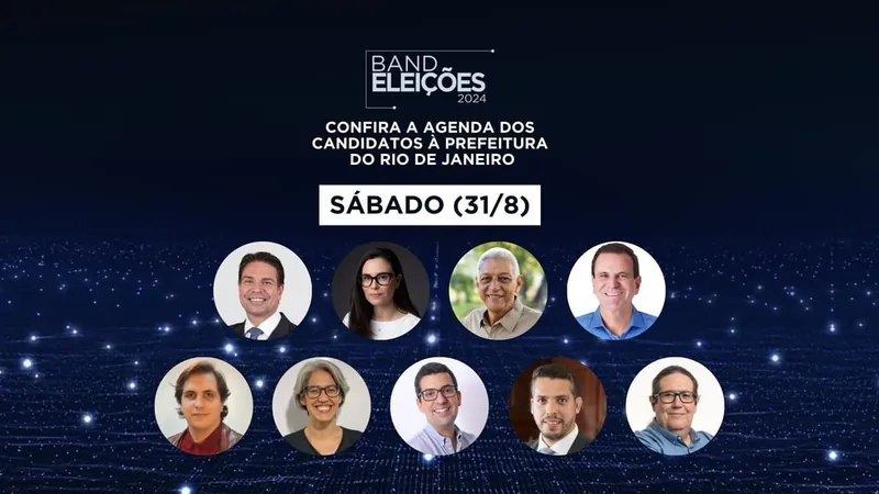 Confira agenda dos candidatos à Prefeitura do Rio neste sábado (31)