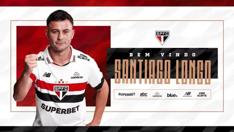 Veja lances de Santiago Longo, novo reforço do São Paulo