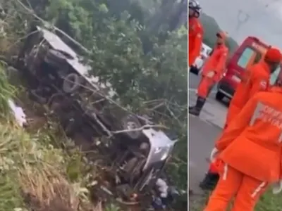 Ônibus cai em ribanceira e deixa ao menos quatro mortos na Bahia