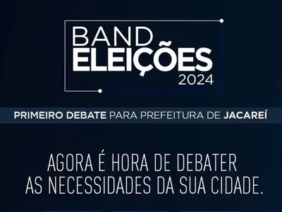 Band Vale promove o debate entre candidatos à prefeitura de Jacareí nesta quarta-feira (04)