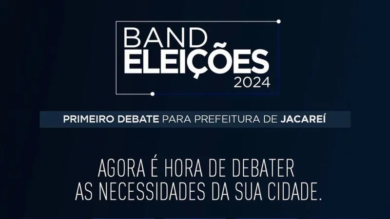 Band Vale promove o debate entre candidatos à prefeitura de Jacareí nesta quarta-feira (04)