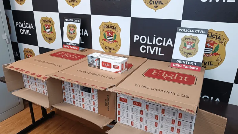 Homem é preso por contrabandear 1,5 mil maços de cigarros em Taubaté