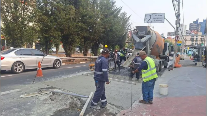 Trecho da Dona Libânia, no Centro de Campinas, é interditado para obra