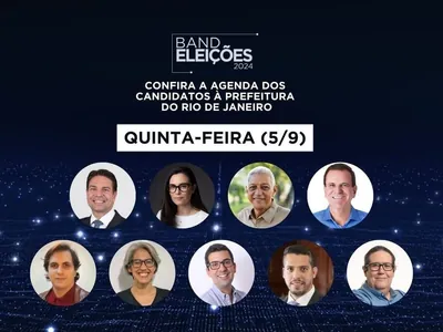 Confira agenda dos candidatos à Prefeitura do Rio nesta quinta-feira (5)