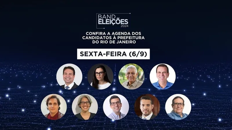 Confira agenda dos candidatos à Prefeitura do Rio nesta sexta-feira (6)