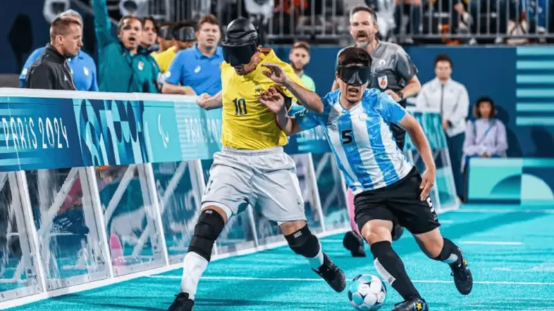 Futebol de cegos: Brasil cai para Argentina e sofre 1ª eliminação na história das Paralimpíadas