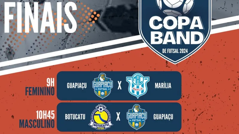 Finais da Copa Band de Futsal serão disputadas em Rancharia no sábado (7)