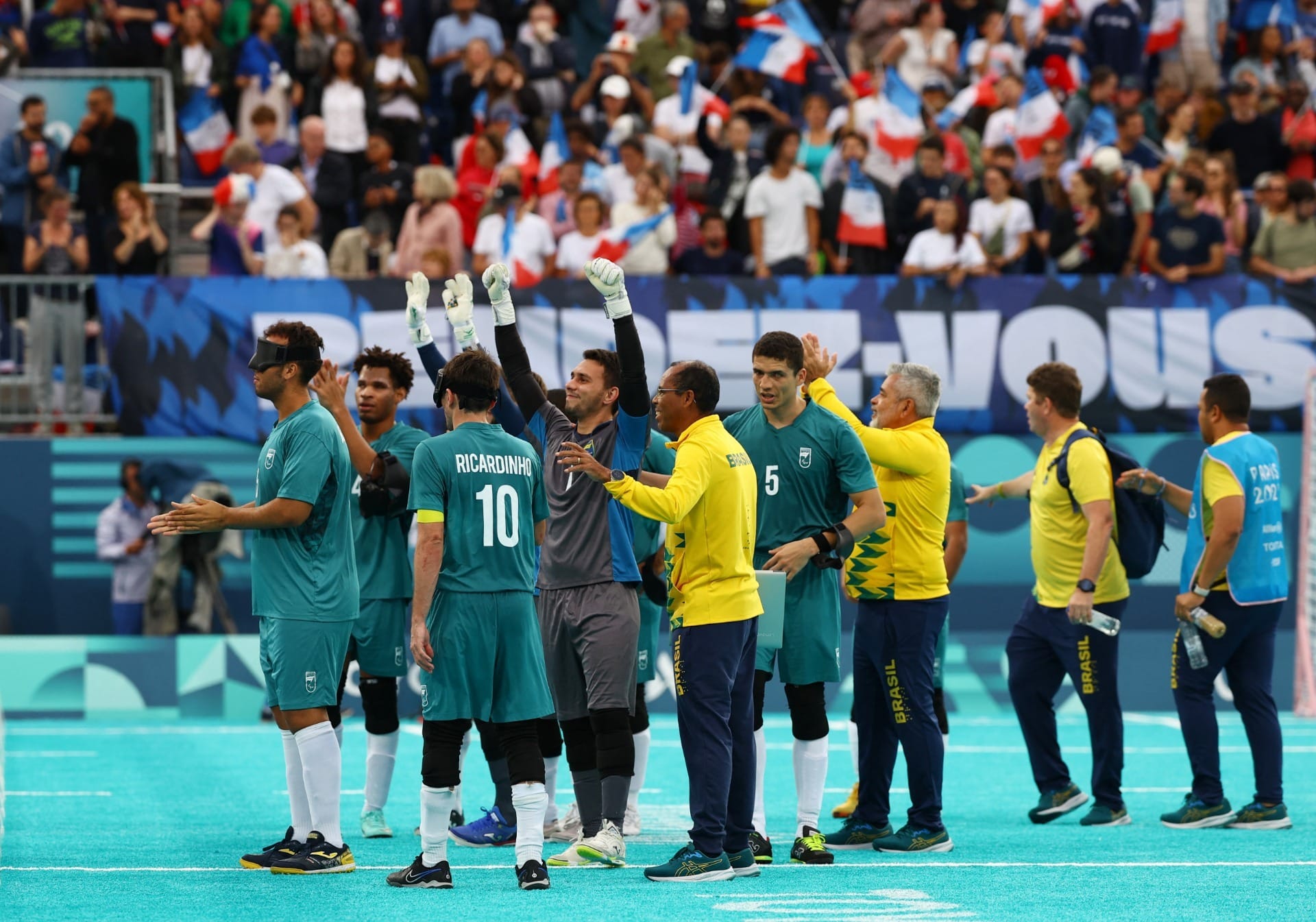 Brasil vence a Colômbia e conquista o bronze no futebol de cegos em Paris