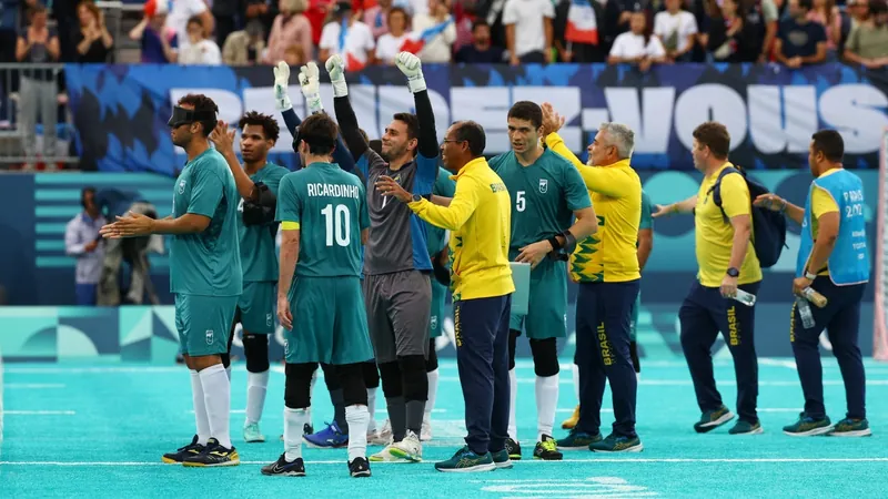 Brasil vence a Colômbia e conquista o bronze no futebol de cegos em Paris