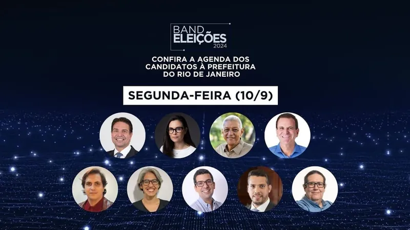 Confira agenda dos candidatos à Prefeitura do Rio nesta terça-feira (10)