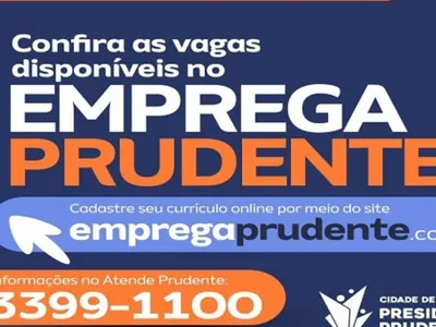 Emprega Prudente oferece 258 oportunidades de trabalho nesta terça-feira (10)