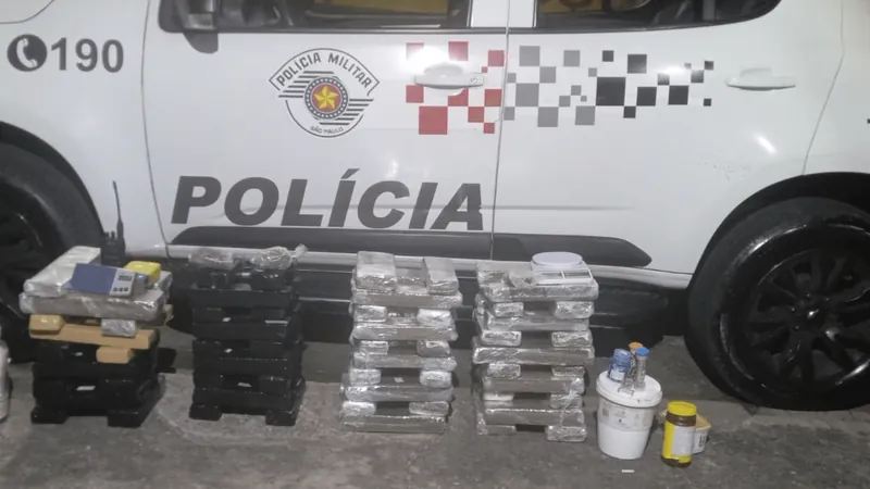 Homem é preso com mais de 60kg de drogas em Guaratinguetá