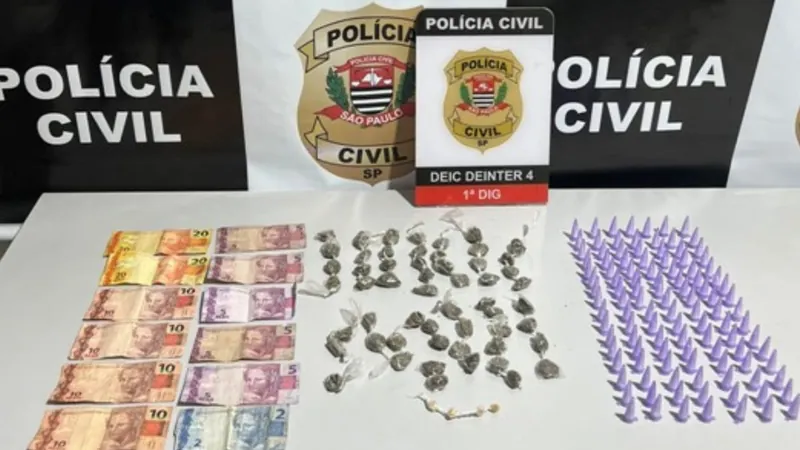 Polícia Civil prende homem com porções de cocaína, crack e maconha