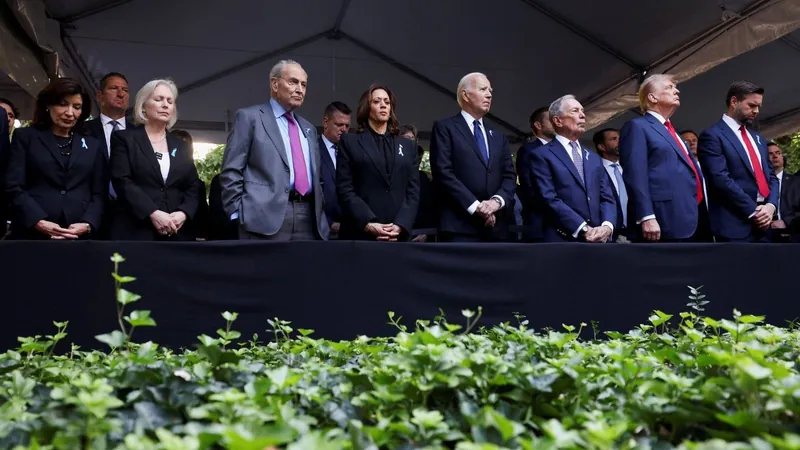 Biden, Kamala e Trump comparecem em homenagem às vítimas do ataque de 11 de setembro