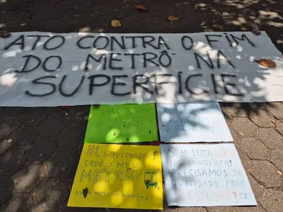 Novo ato contra o fim do metrô na superfície acontece em Botafogo esta segunda-feira (11)