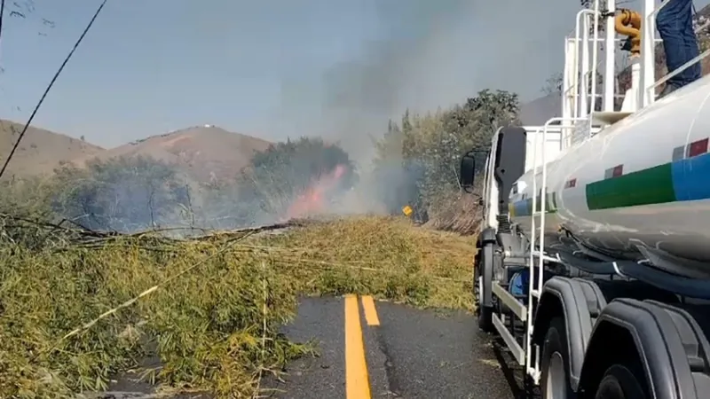 Defesa Civil controla focos de queimadas no Vale do Paraíba, restando um ativo em Bananal