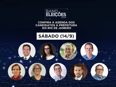 Confira agenda dos candidatos à Prefeitura do Rio neste sábado (14)