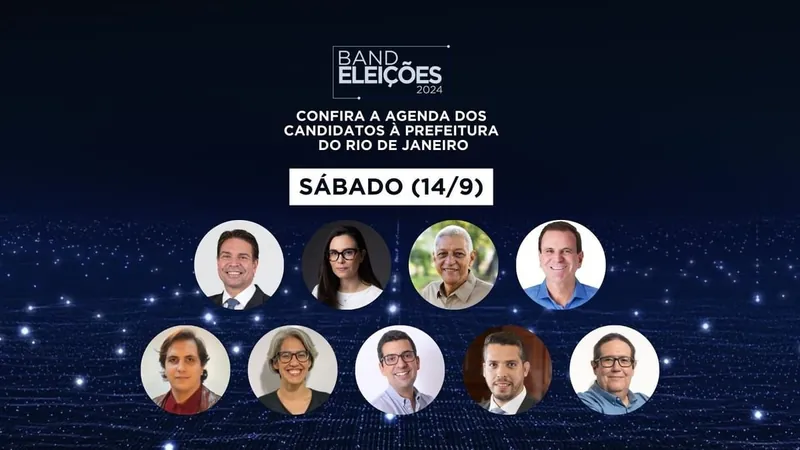 Confira agenda dos candidatos à Prefeitura do Rio neste sábado (14)