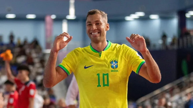 Brasil estreia com goleada de 10 a 0 na Copa do Mundo de Futsal