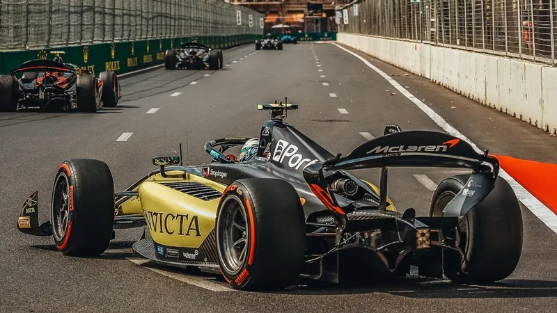 Bortoleto é 5º na corrida sprint da F2 em Baku; piloto paraguaio vence pela primeira vez