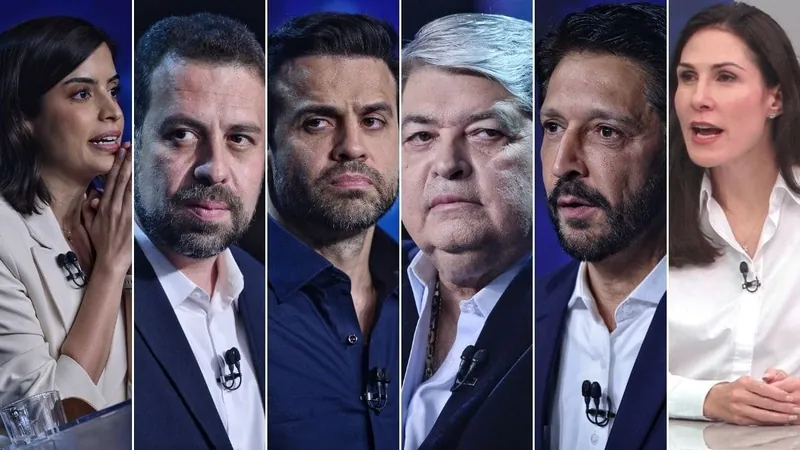 Como reagiram os demais candidatos à confusão entre Datena e Marçal em debate