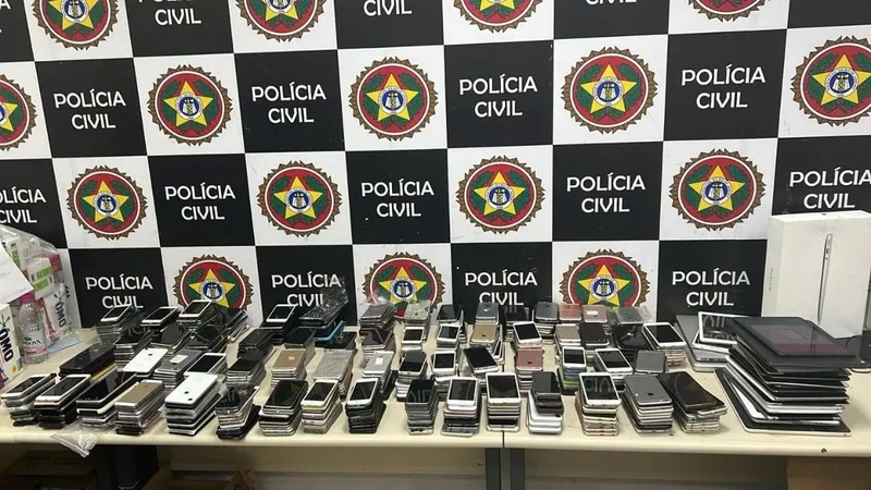 Polícia apreende 750 celulares que foram furtados no Rock in Rio