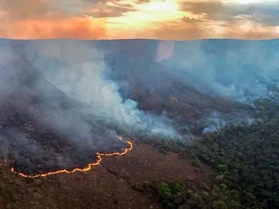 Parque Nacional da Chapada dos Veadeiros, em Goiás, volta a pegar fogo