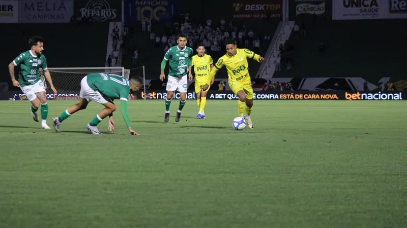 Mirassol perde para o Guarani e pode cair para quinto na Série B