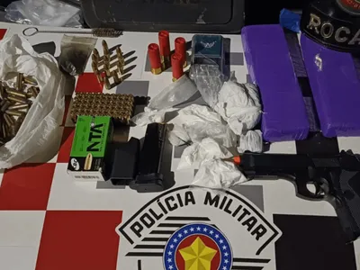 Polícia Militar prende homem por tráfico de drogas e posse de munições em Cruzeiro