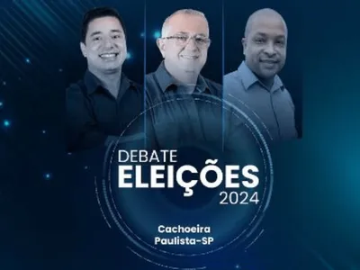 Assista ao vivo o debate com candidatos à prefeitura de Cachoeira Paulista