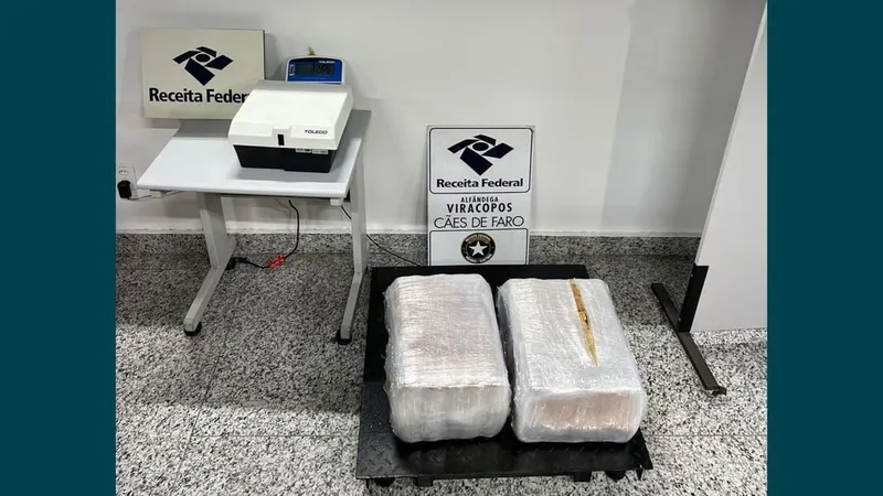 PF apreende 65 kg de drogas com passageiros de voos diferentes que vieram de Manaus