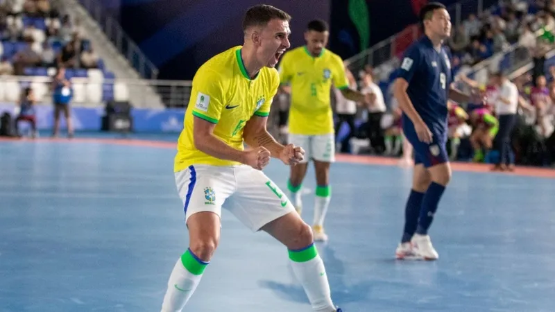 Brasil se classifica com 100% de aproveitamento na Copa do Mundo Futsal