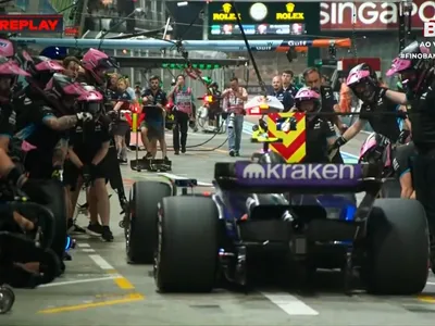 Em seu terceiro GP na Fórmula 1, Colapinto erra box da Williams em Singapura