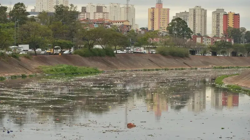 Mancha de poluição do Rio Tietê aumenta 29% em 2024